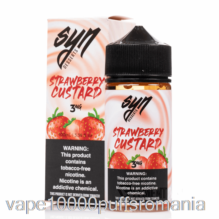 Vape Romania Crema De Capsuni - Syn Lichid - 100ml 6mg